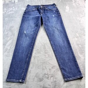Mavi Women's Jeans‎ Denim Wash Blue Size 29x29 Distressed Mid Rise Straight Leg